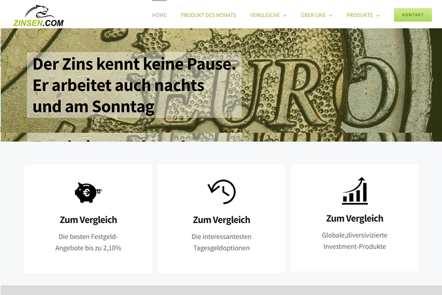 Zinsen Zinsvergleich
